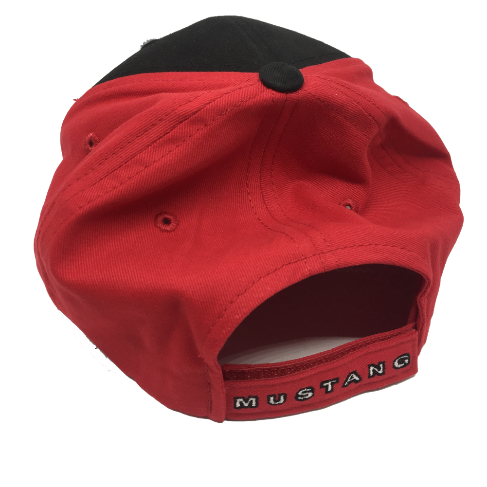 Ford Mustang Tribar Basecap Mustang Tribar Logo Schwarz/Rot