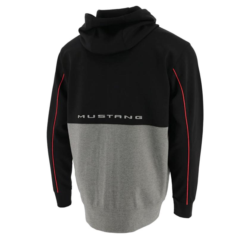 Ford Mustang Softshell Jacke Two Tone Running Horse Logo Schwarz/Grau