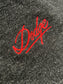 Dodge Heritage Sweatjacke Kapuzenjacke gesticktem Dodge Logo Schwarz/Rot/Grau