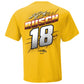 Kyle Busch Joe Gibbs Racing Team Collection Yellow M&M's Groove T-Shirt