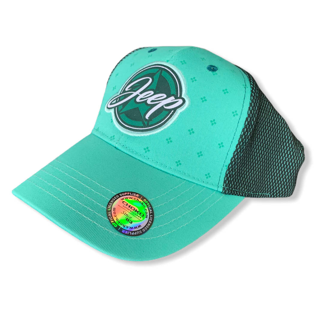 Jeep Damen Basecap Jeep Logo Patch Mesh Mintgrün