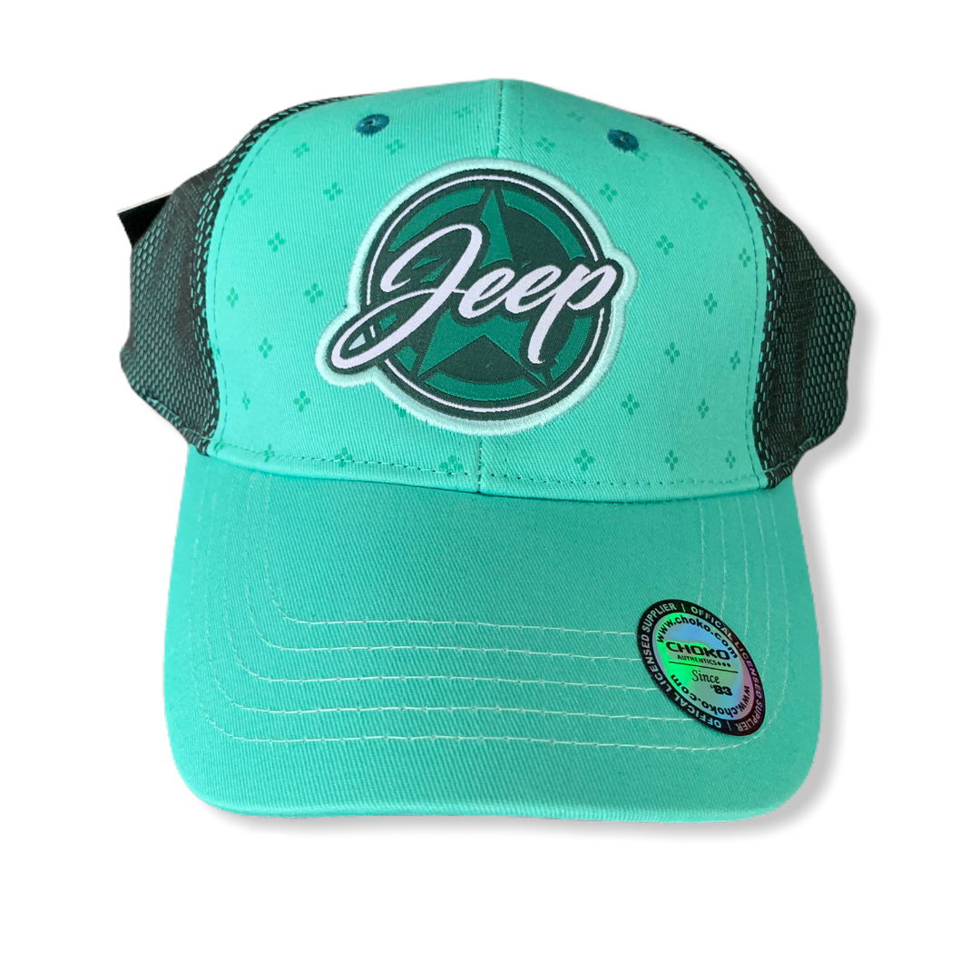 Jeep Damen Basecap Jeep Logo Patch Mesh Mintgrün