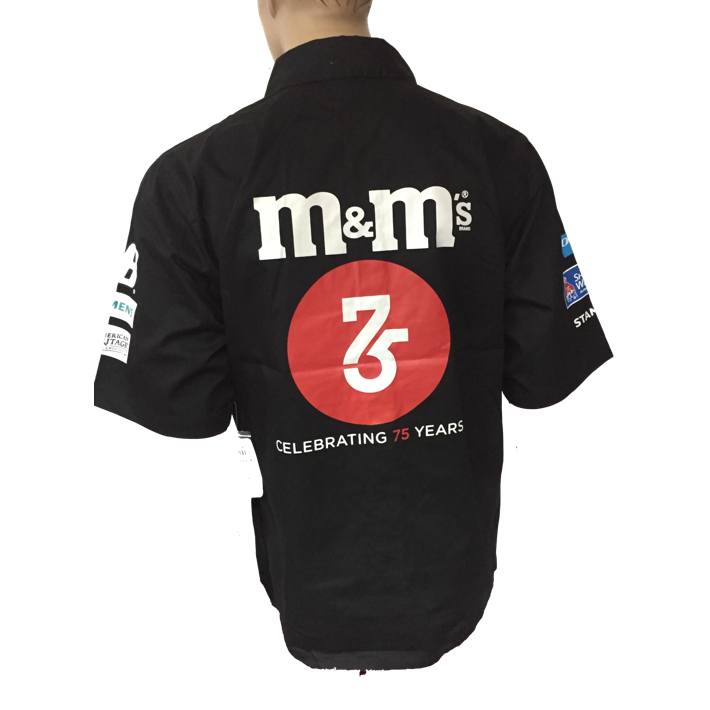 NASCAR Pit Crew Hemd Kyle Busch m&m's Schwarz