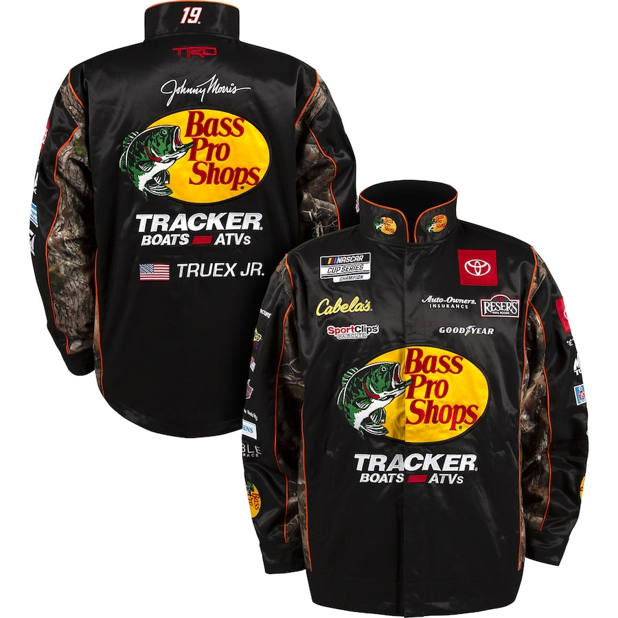 NASCAR Jacke Martin Truex Jr Joe Gibbs Racing Team Bass Pro Shops Uniform Jacke Schwarz/Camo