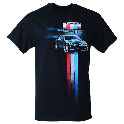 Camaro T-Shirt Camaro New Generation Racing Stripes Schwarz