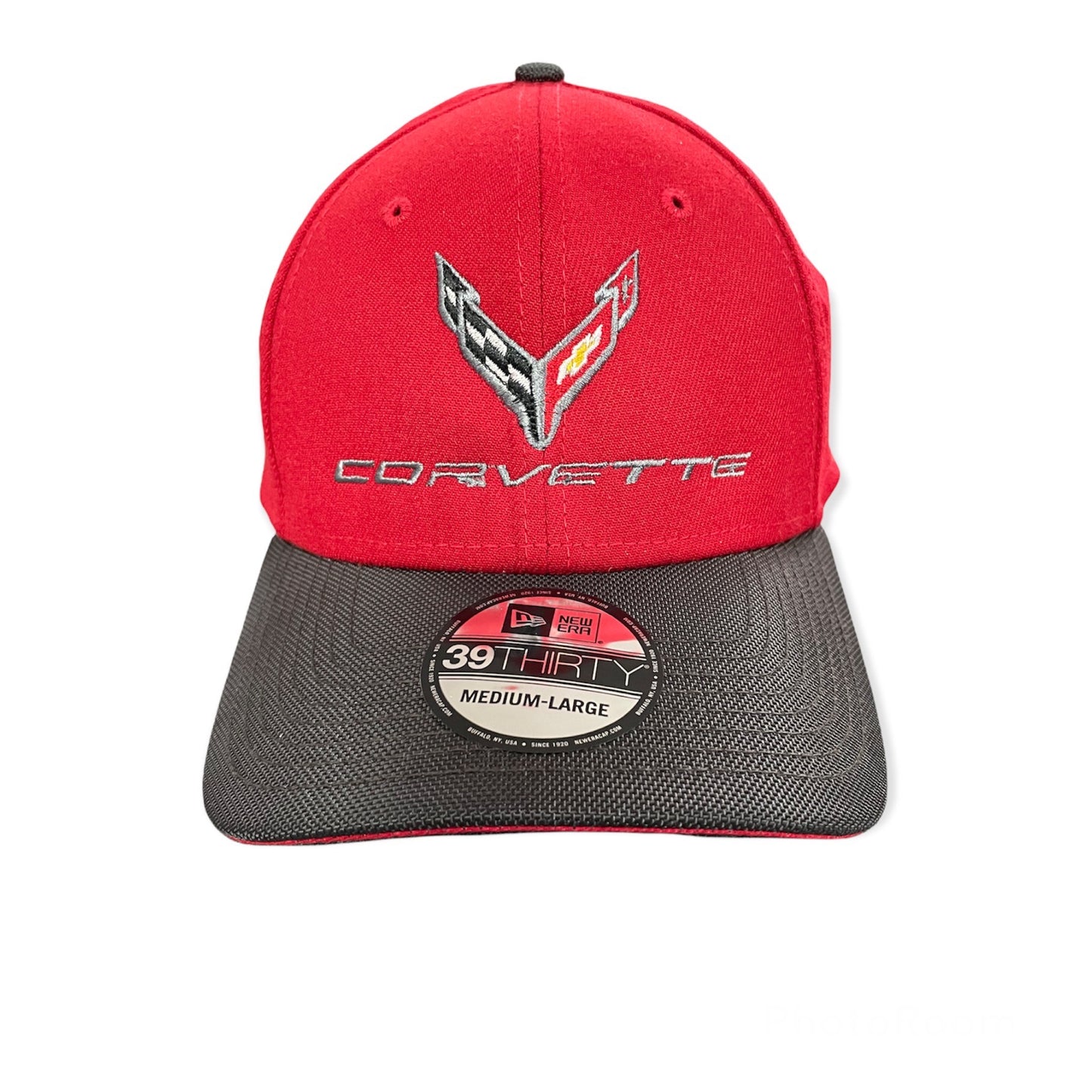 Corvette C8 Basecap Flexcap mit Corvette Logo Flag Rot