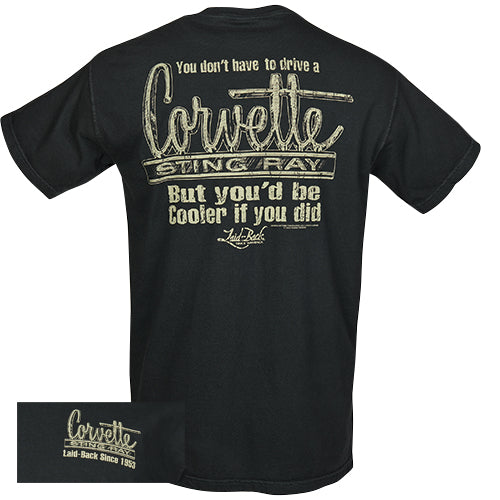 Corvette T-Shirt Corvette Stingray Cooler If You Did Schwarz