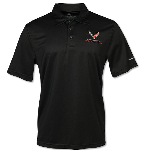 Corvette Racing Poloshirt Corvette C8 Racing Logo Schwarz