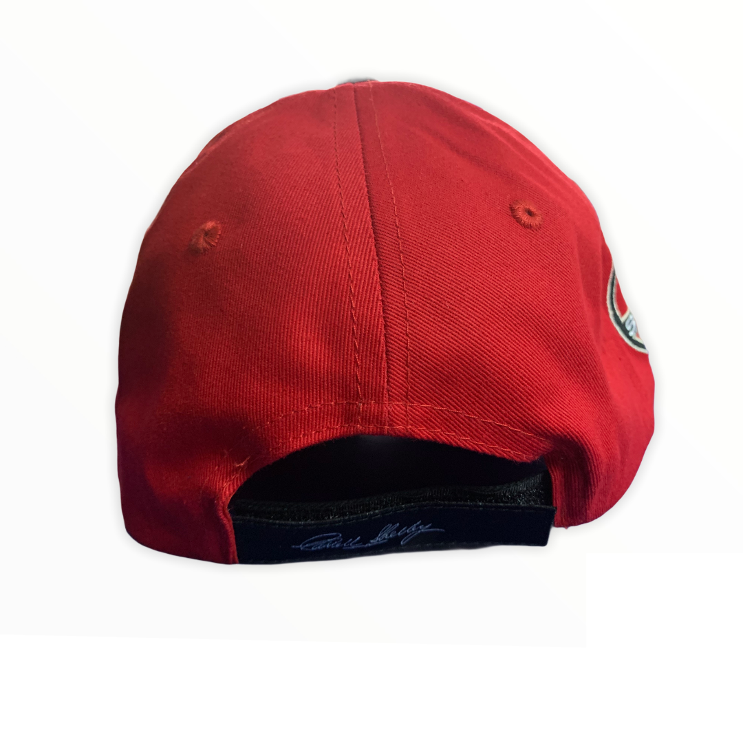 Shelby Basecap Shelby American in Two Tone Optik Schwarz/Rot