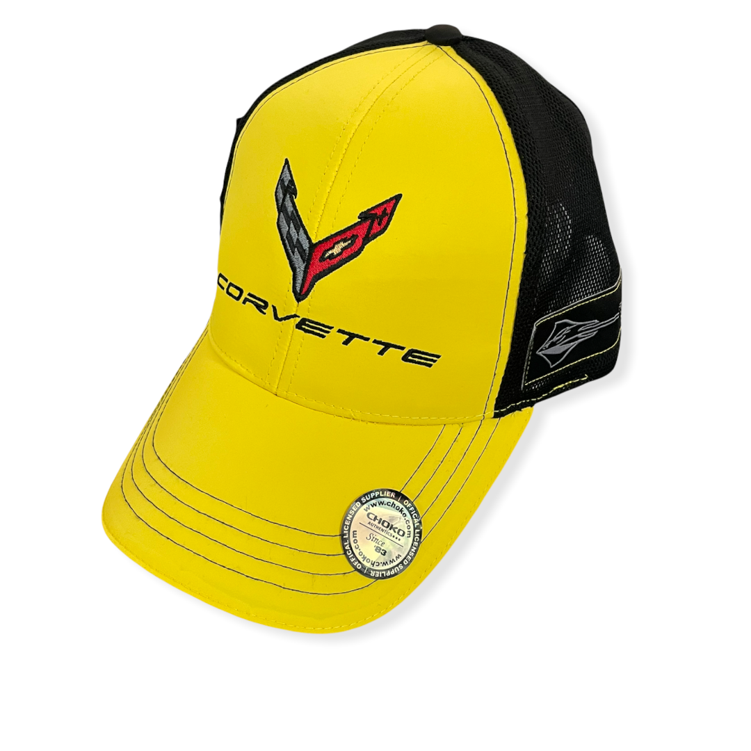 Corvette C8 Basecap Corvette Stingray New Generation Gelb/Schwarz