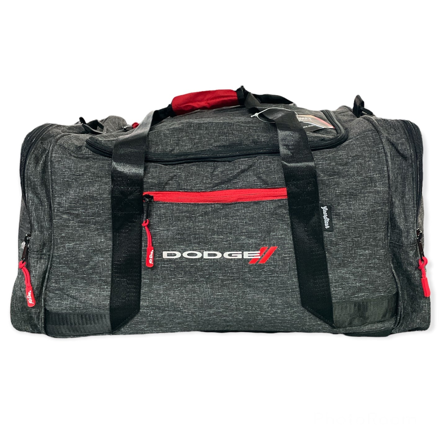 Dodge Reisetasche Sporttasche Duffel Bag mit Dodge Logo Dunkelgrau