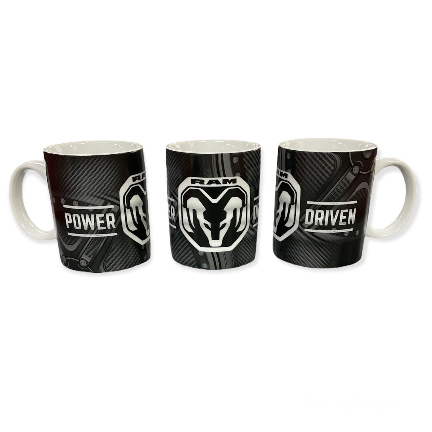 Dodge RAM Kaffeetasse Tasse Mug mit Dodge RAM Motiv "Power Driven"