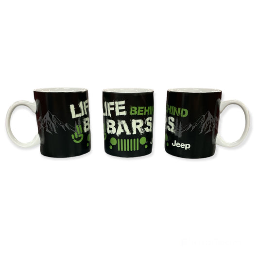 Jeep Kaffeetasse Tasse Mug mit Jeep Motiv "Behind Bars"