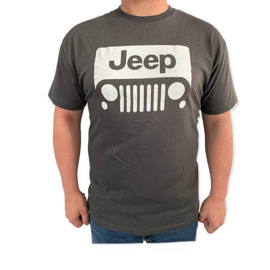 Jeep T-Shirt mit klassischem Jeep Wrangler Logo Motiv Oliv