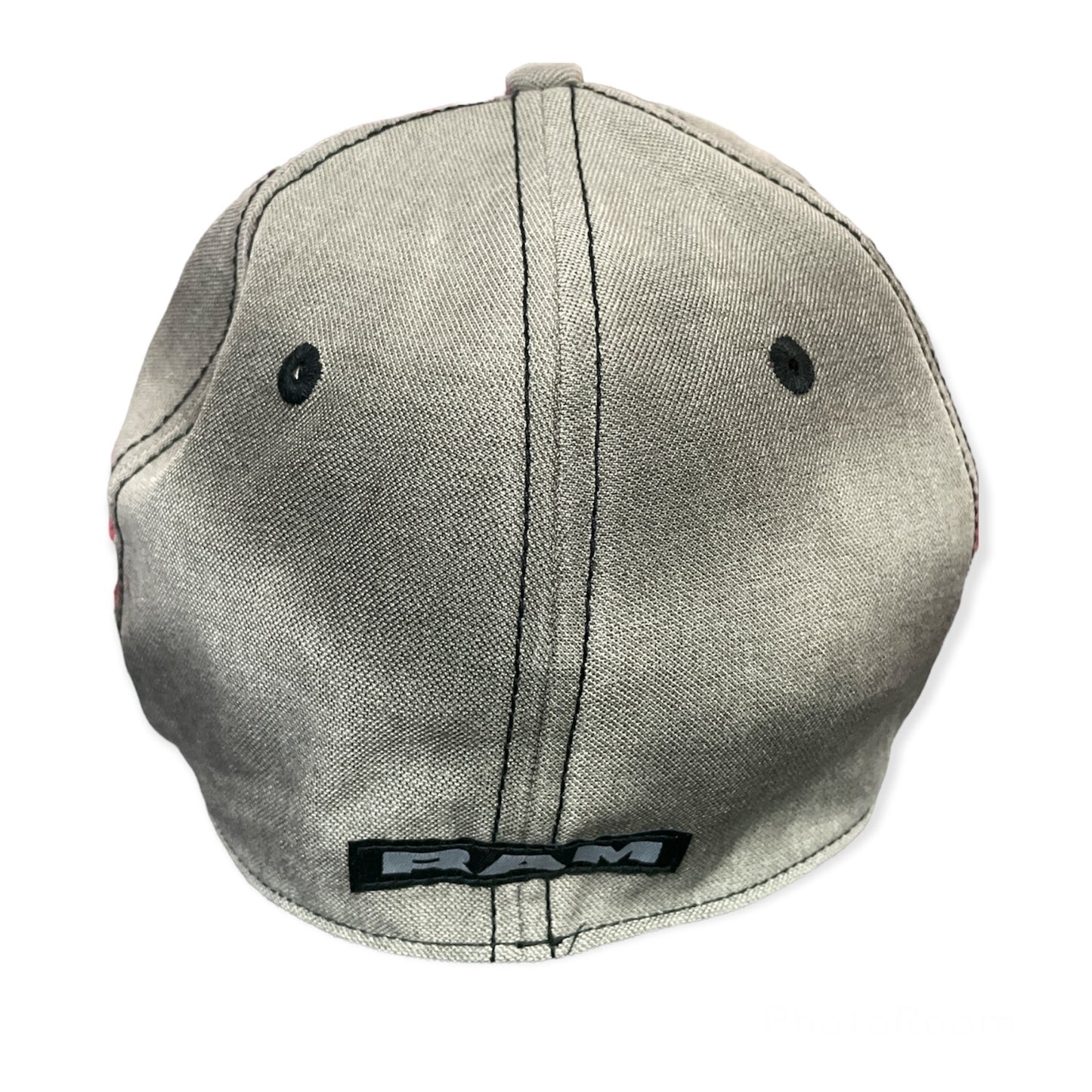 Dodge RAM Basecap Distressed RAM Turbo Diesel Flexcap Denim Grau/Rot