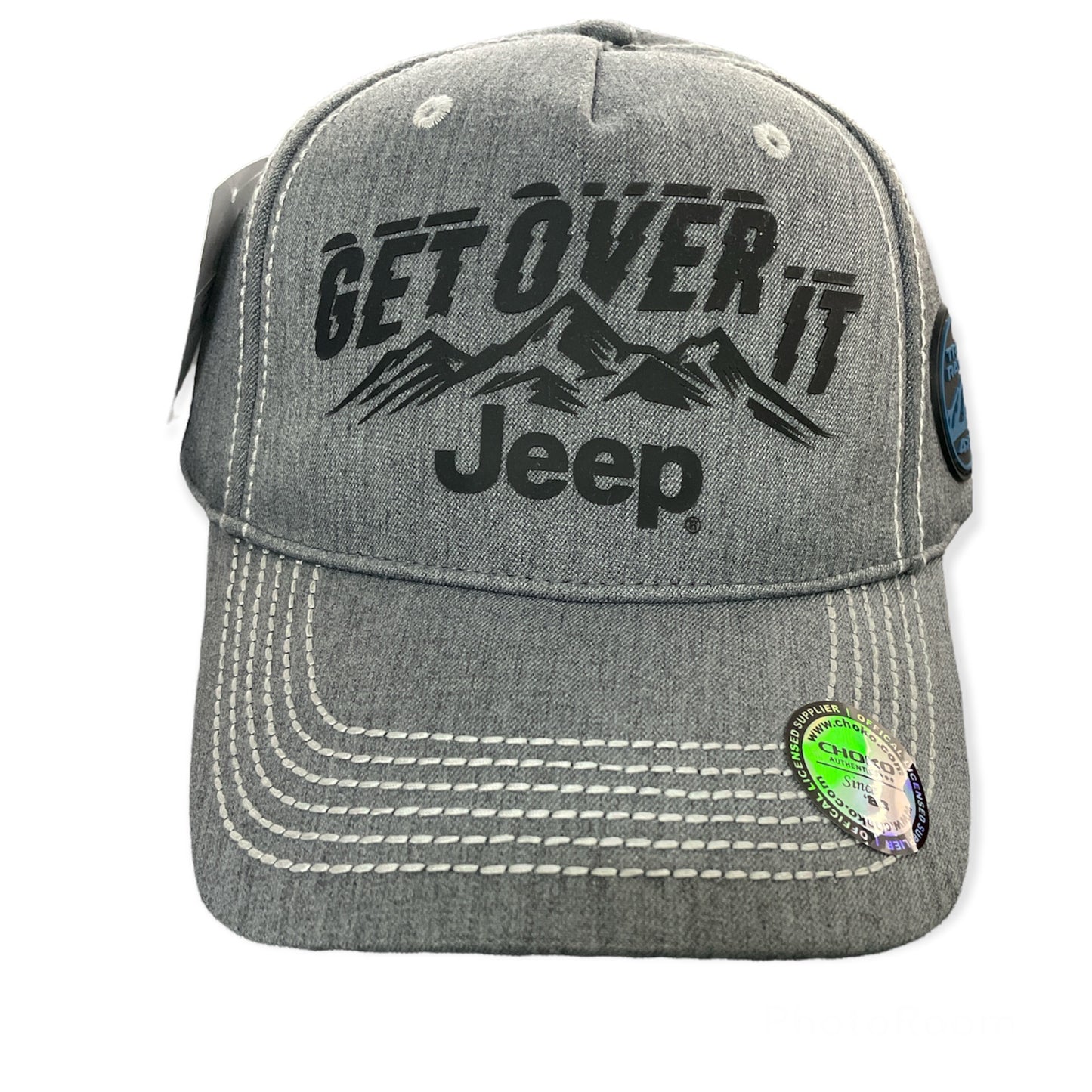 Jeep Basecap Jeep Get Over It Logo Denim Grau/Schwarz