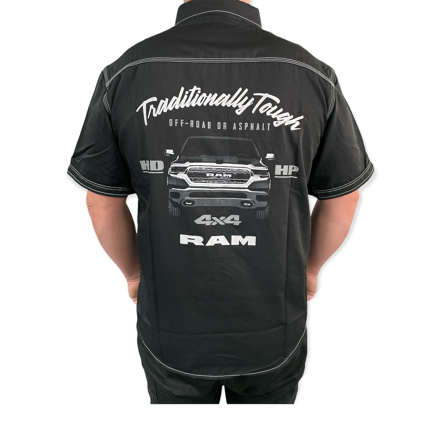 Dodge RAM Mechanikerhemd RAM 4x4 Traditionally Tough Schwarz