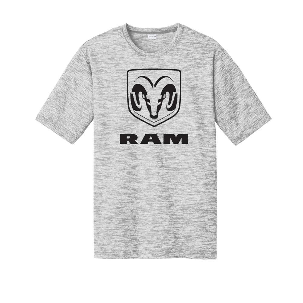 Dodge RAM T-Shirt Dodge RAM Performance Shirt mit RAM Logo Grau