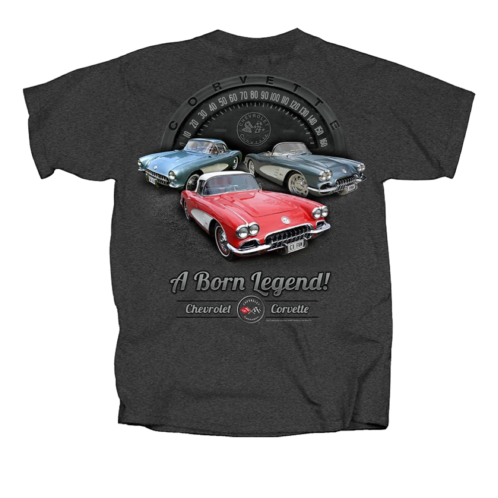Corvette C1 T-Shirt Corvette C1 Legend Dunkelgrau