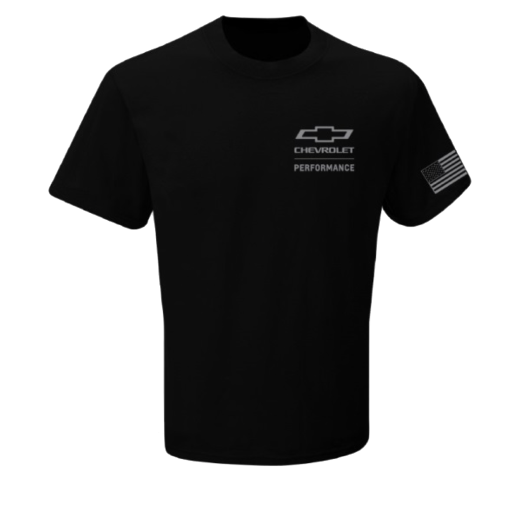 Chevrolet T-Shirt Chevy Performance Bowtie US Flag T-Shirt Schwarz