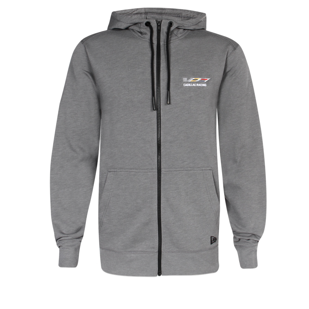 Cadillac Kapuzenjacke Cadillac Racing Zip Hoodie Grau Melange