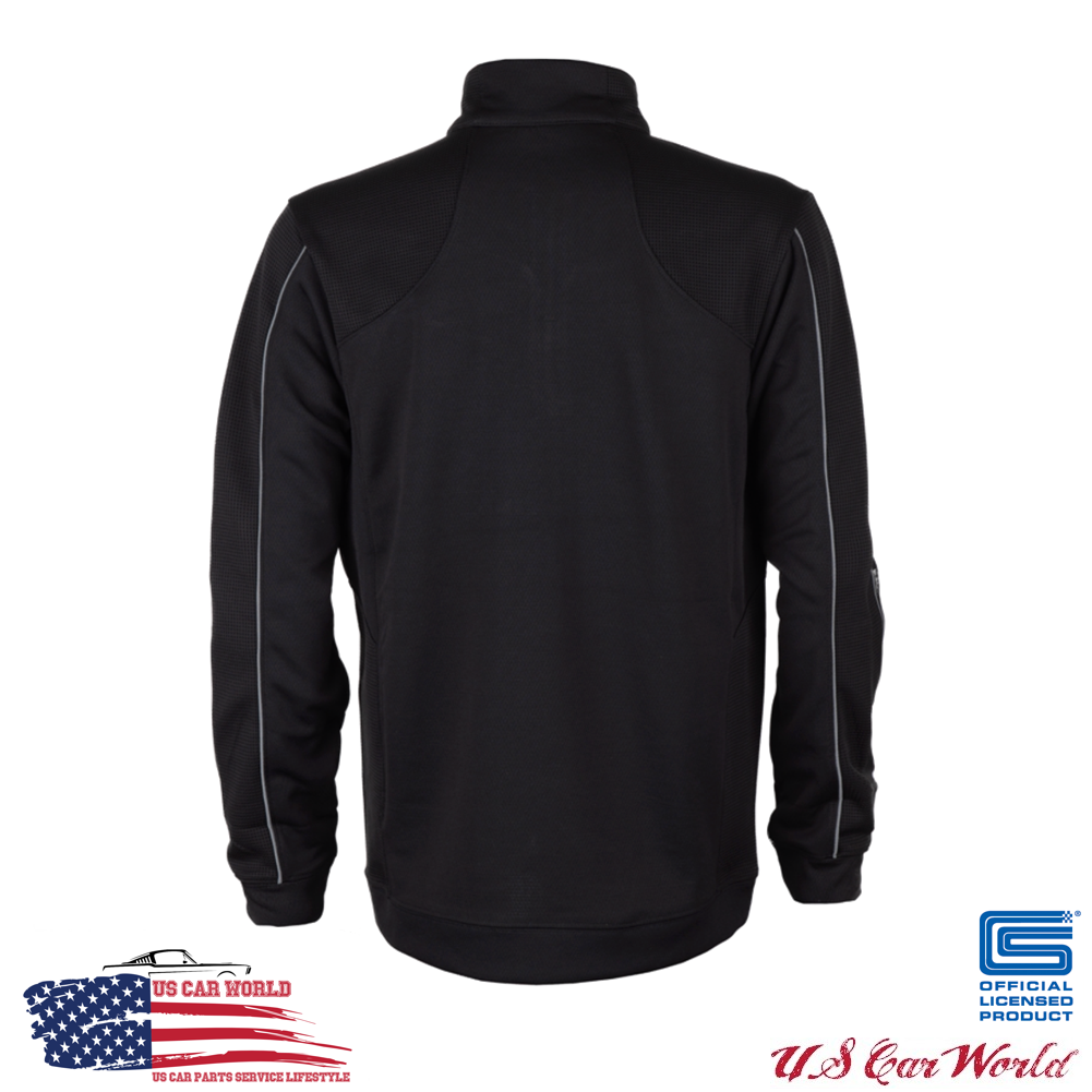 Shelby Quarter Zip Sweatshirt mit Gesticktem Shelby Logo Schwarz