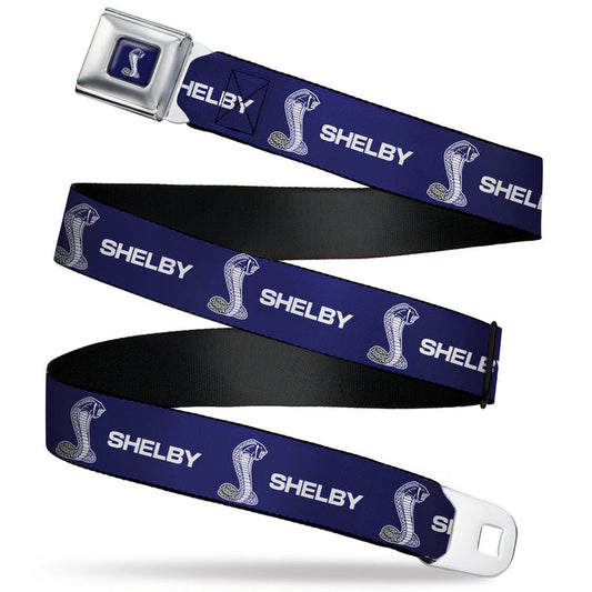 Shelby Sicherheitsgurt Gürtel mit Shelby Super Snake Cobra Print Navy