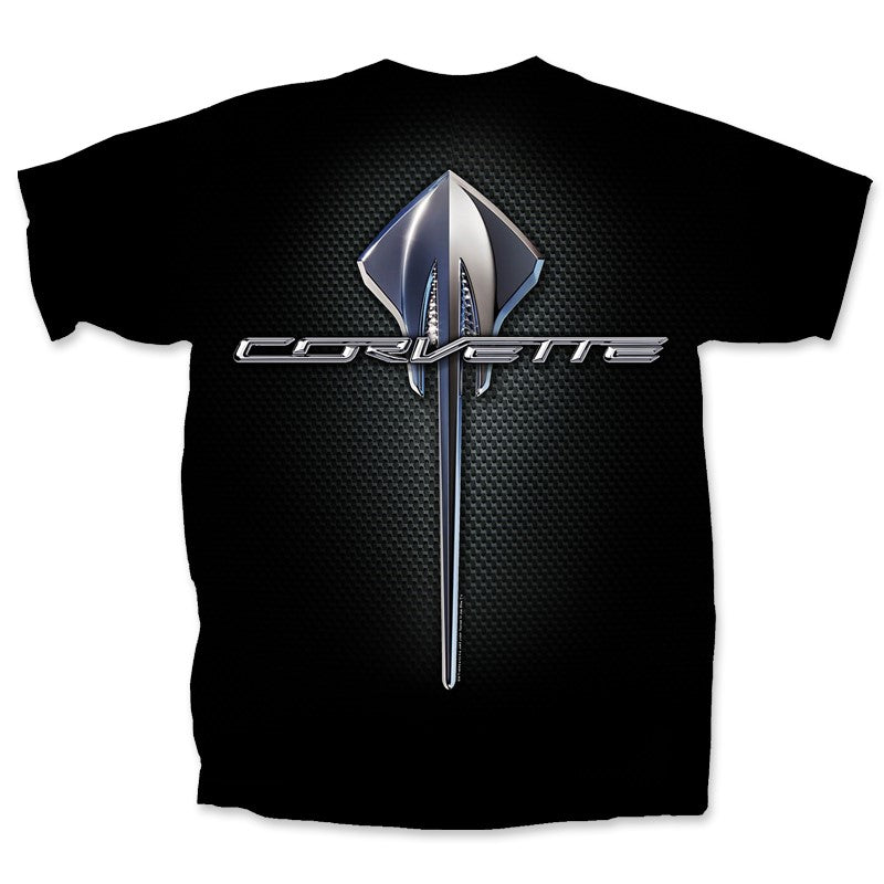 Corvette T-Shirt Corvette Stingray Logo Schwarz