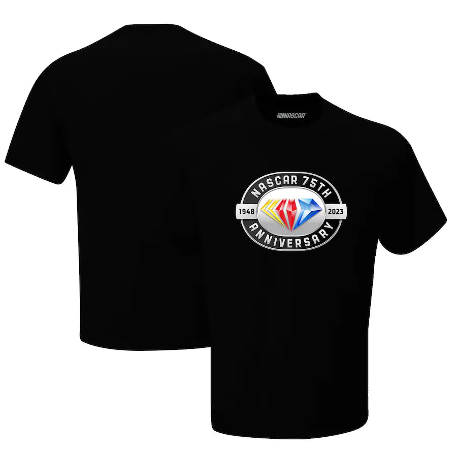 Nascar 75th Anniversary T-Shirt Schwarz Limitierte Edition