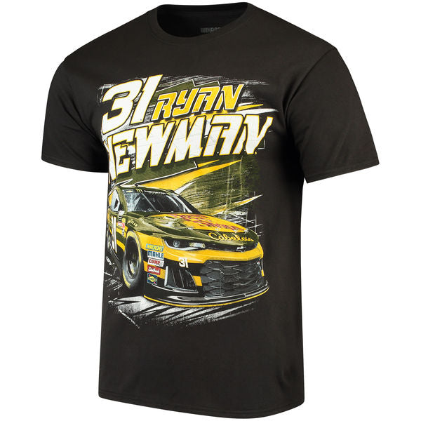 NASCAR T-Shirt Ryan Newman CAT Racing T-Shirt Schwarz