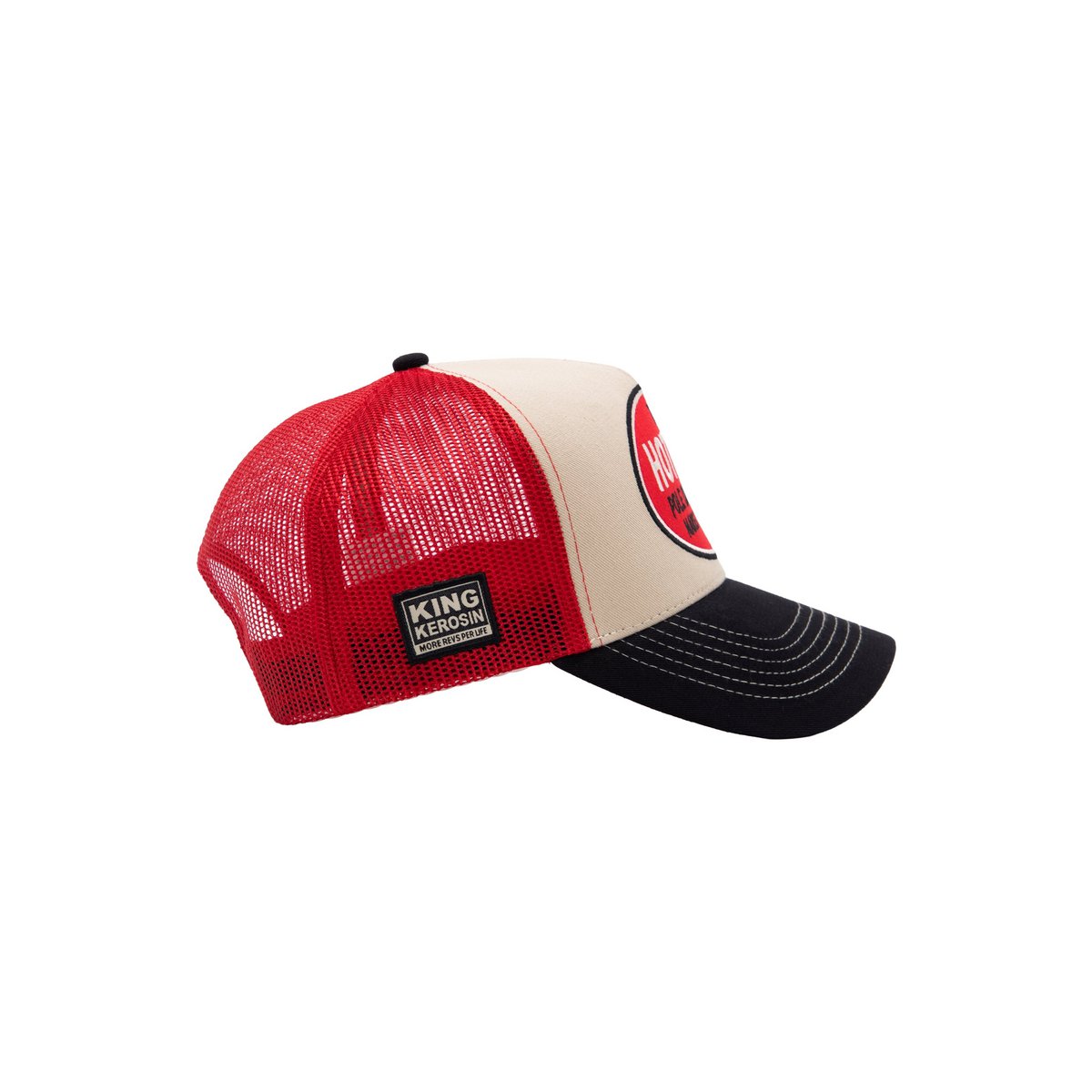 King Kerosin Trucker Cap «Makes You Wild» Rot/Beige