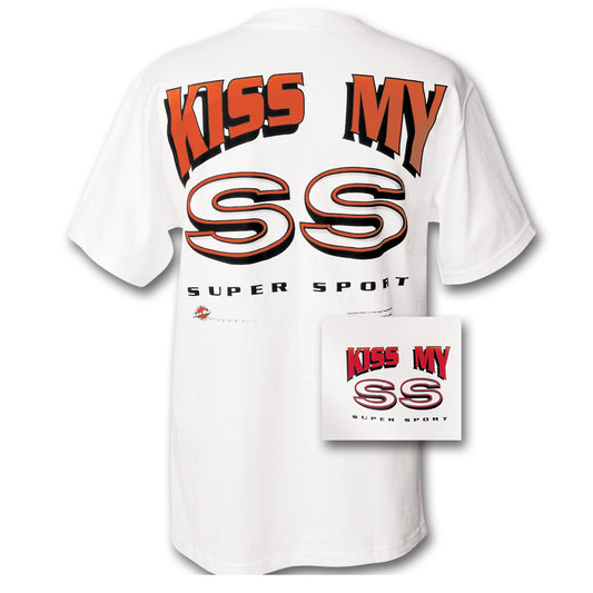 Chevrolet T-Shirt Chevy Super Sport "Kiss My SS" Weiß