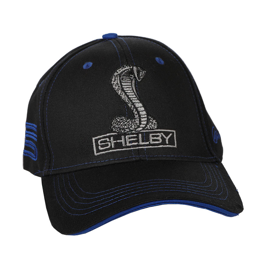 Shelby Razor Cap Shelby Basecap Shelby Super Snake Blue Stitch Schwarz – uscar-world