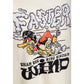King Kerosin Herren T-Shirt «Faster Then The Wind» Off White