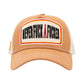 King Kerosin Trucker Cap «Never Fuck A Fucker» Hellbraun