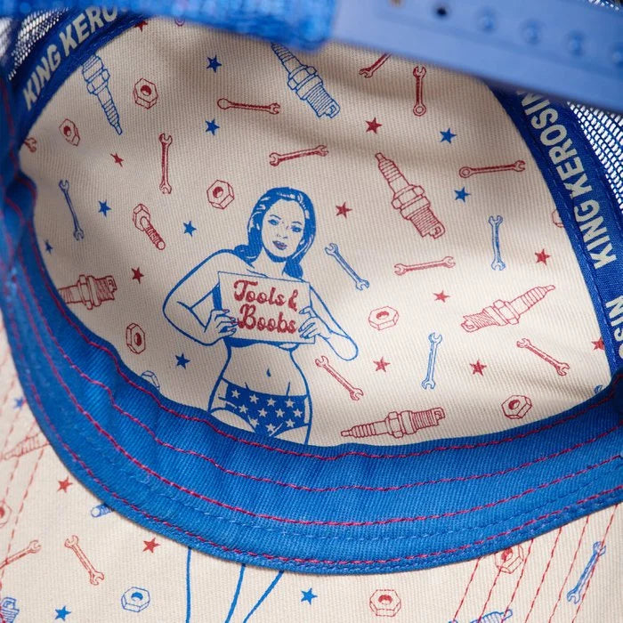 King Kerosin Baseball Cap «Never Grow Up' in Beige» Trucker Cap