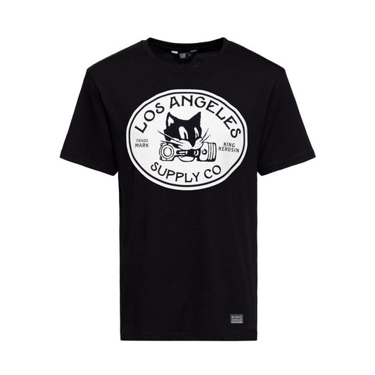 King Kerosin Herren T-Shirt «Los Angeles Supply Co» Schwarz