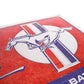 Ford Mustang Blechschild Horse & Stripes Logo rot