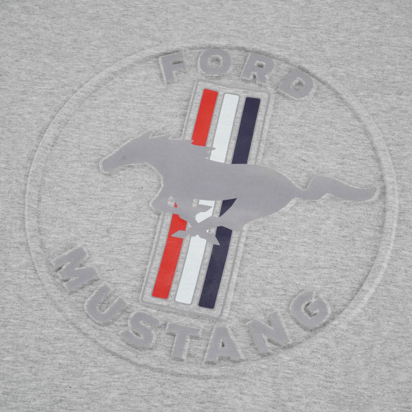 Ford Mustang T-Shirt Ford Mustang Vintage Tribar Logo Hellgrau