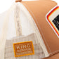 King Kerosin Trucker Cap «Never Fuck A Fucker» Hellbraun