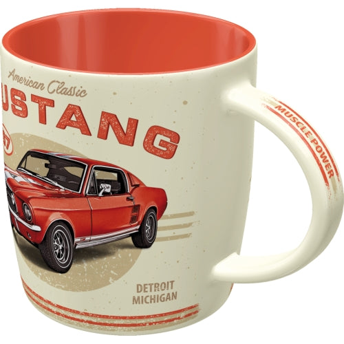 Ford Mustang Tasse mit Ford Mustang GT 1967 Red Vintage Style