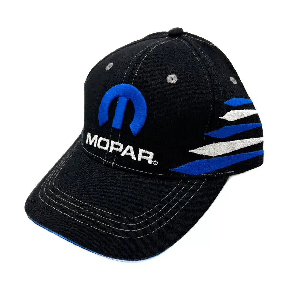 Mopar Basecap mit Vintage Blue Logo und Diamonds Optik Schwarz