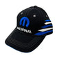 Mopar Basecap mit Vintage Blue Logo und Diamonds Optik Schwarz