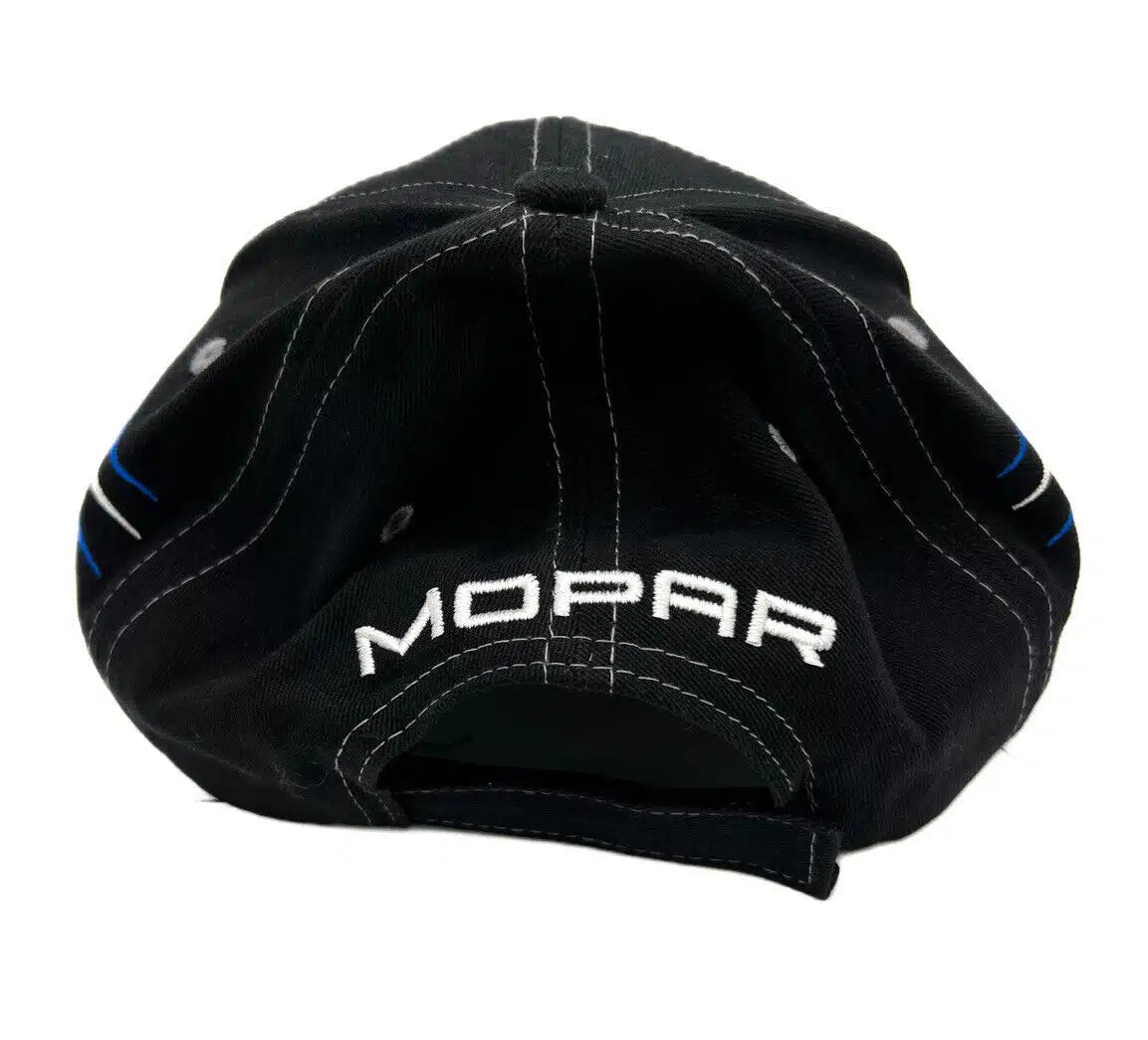 Mopar Basecap mit Vintage Blue Logo und Diamonds Optik Schwarz