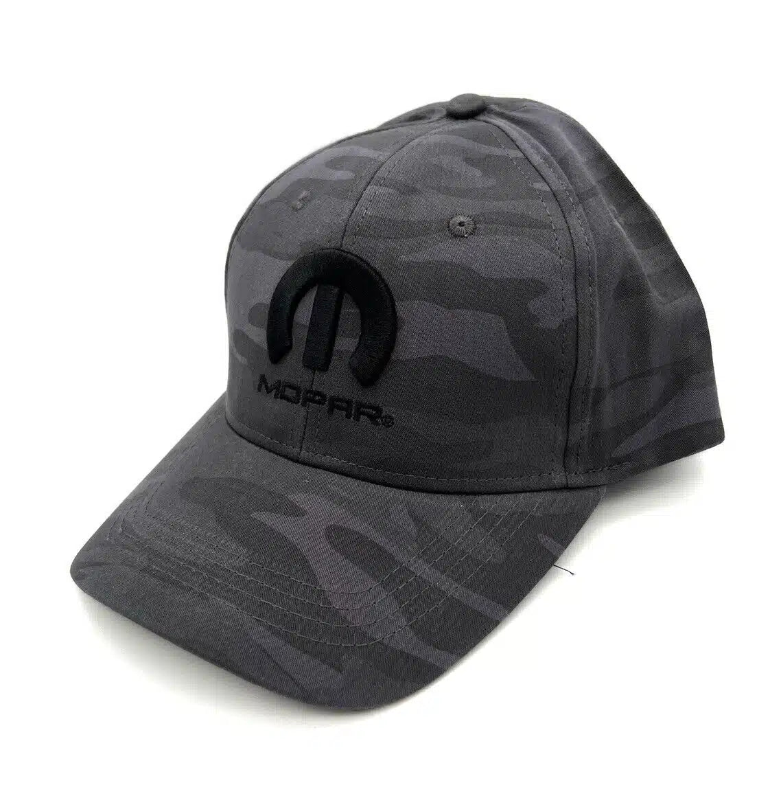 Mopar Basecap mit schwarzem Mopar Logo Camouflage Grau