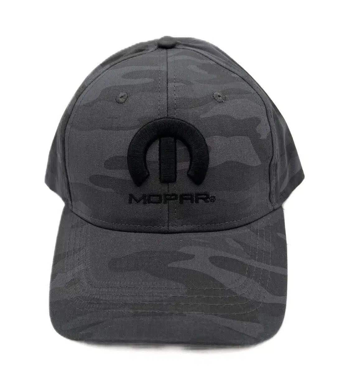 Mopar Basecap mit schwarzem Mopar Logo Camouflage Grau