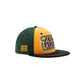 King Kerosin Flat Cap «Fast as Fuck» Schwarz/Gelb