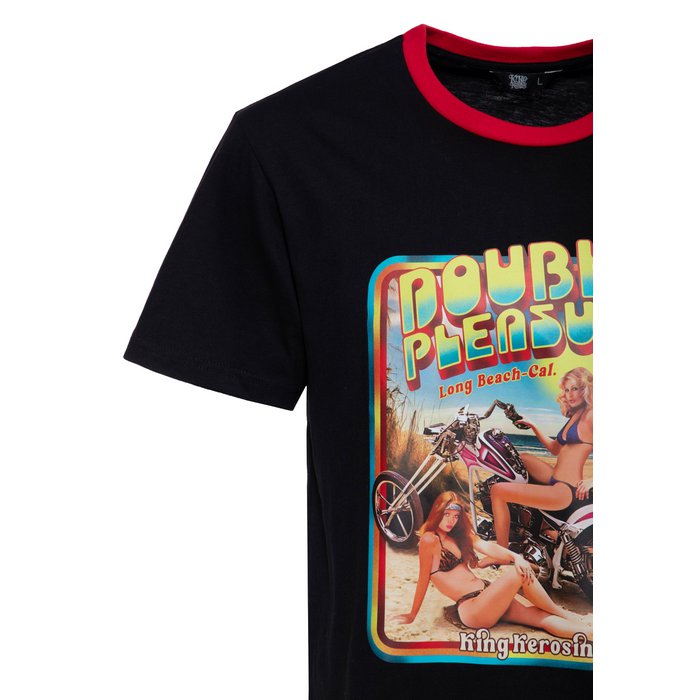 King Kerosin Herren T-Shirt «Double Pleasure» Schwarz