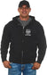 Dodge RAM Kapuzenjacke Sweatjacke mit Dodge RAM Logo Schwarz