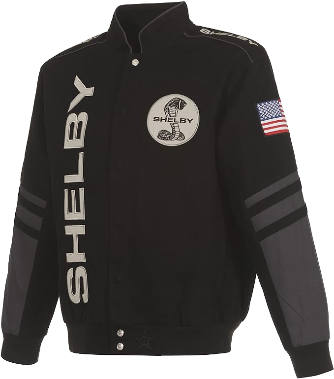 Shelby Jacke Bestickt Shelby Logo Schwarz
